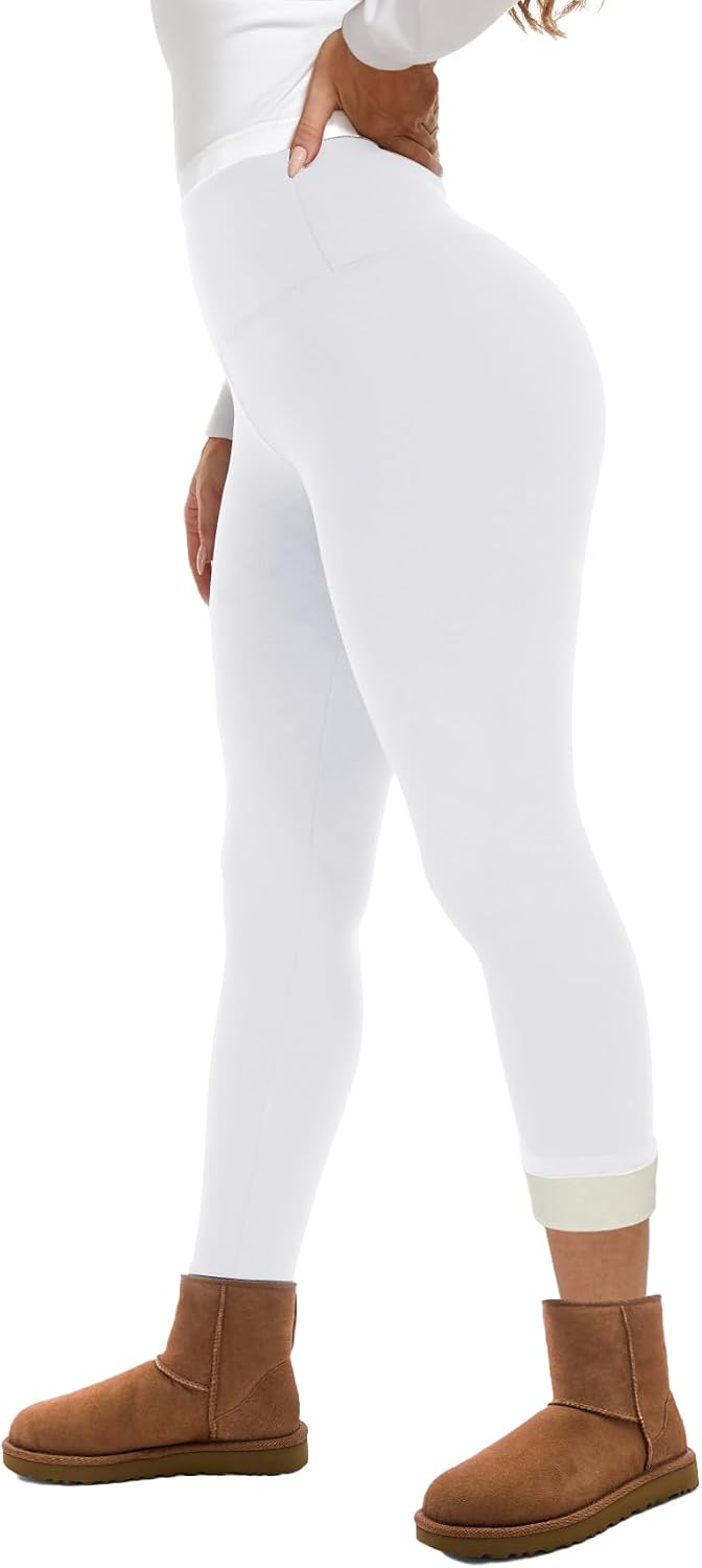 GAYHAY Fleece Lined Leggings for Women – Thick Winter Warm Thermal High Waisted Tummy Control Workout Yoga Pants