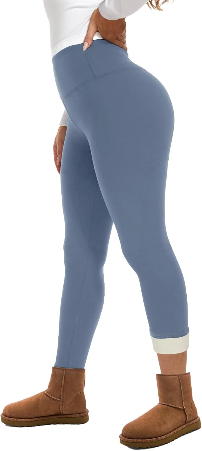 GAYHAY Fleece Lined Leggings for Women – Thick Winter Warm Thermal High Waisted Tummy Control Workout Yoga Pants