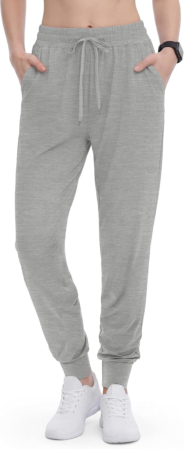 GAYHAY Joggers for Women with Pockets - Womens Sweatpants Lightweight Yoga Lounge Pants for Athletic Workout Gym Running