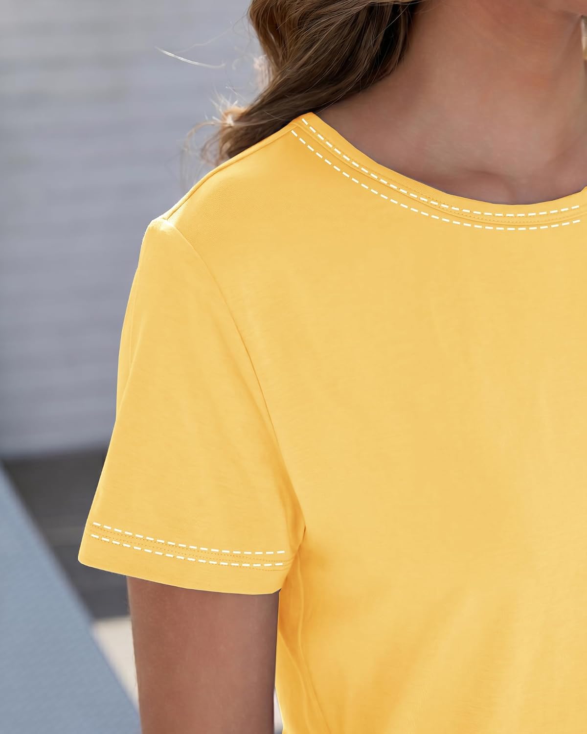 GAYHAY T Shirts for Women - Short Sleeve Spring Summer Tops Soft Basic Tees Beach Vacation Clothes for Casual 2026
