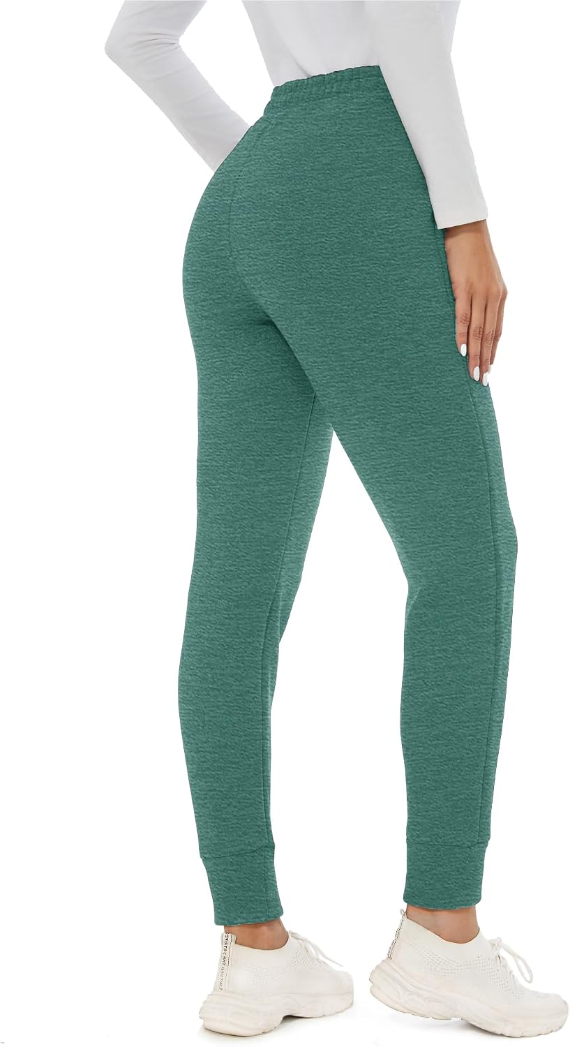 GAYHAY Fleece Lined Sweatpants Women- Winter Warm Sherpa Lined Athletic Joggers Pants with Pockets