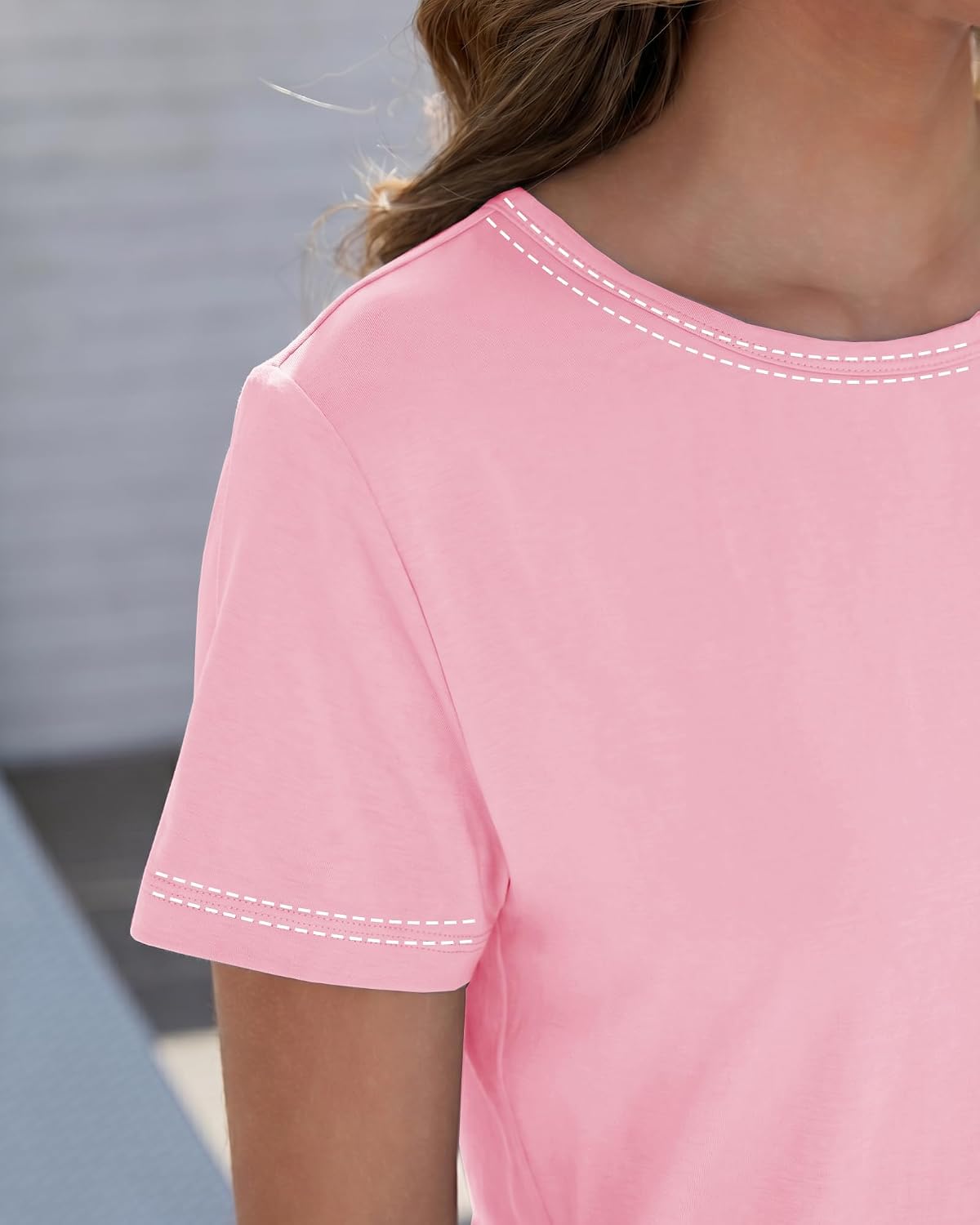 GAYHAY T Shirts for Women - Short Sleeve Spring Summer Tops Soft Basic Tees Beach Vacation Clothes for Casual 2026