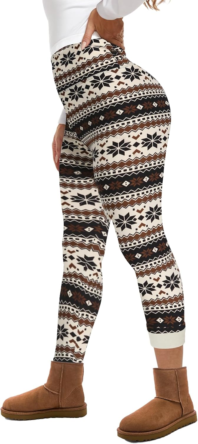 GAYHAY Fleece Lined Leggings for Women – Thick Winter Warm Thermal High Waisted Tummy Control Workout Yoga Pants