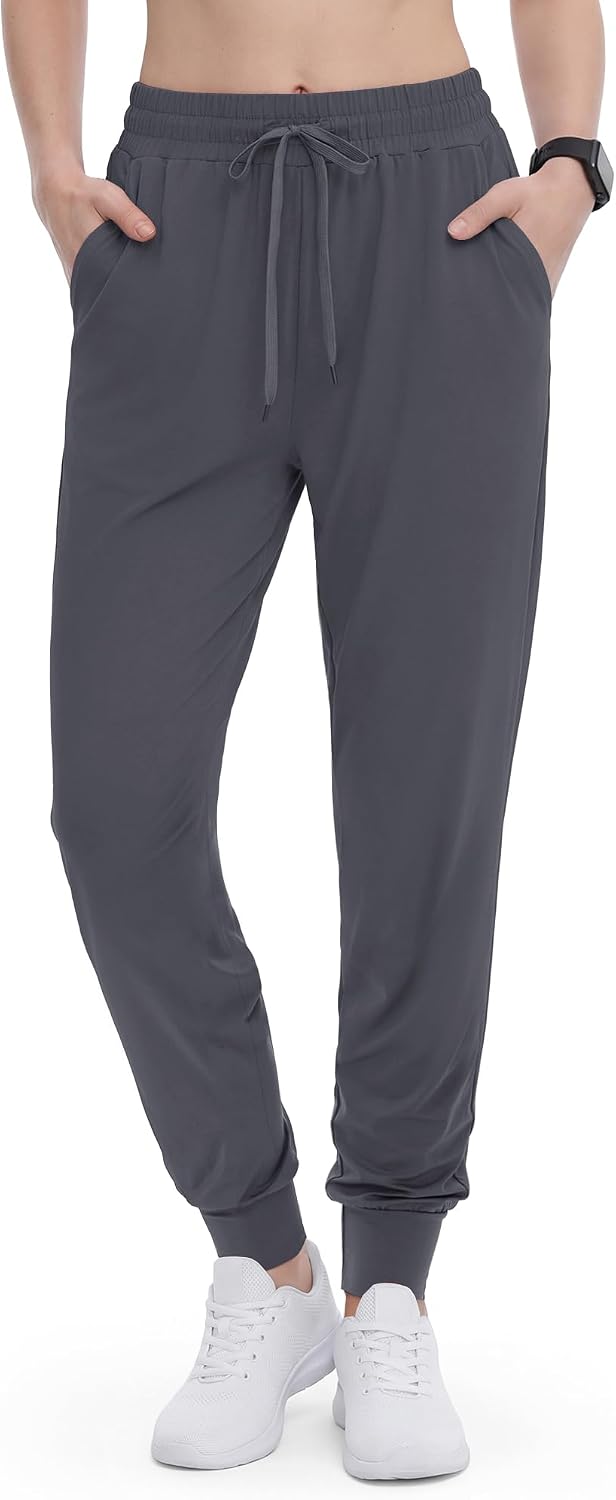 GAYHAY Joggers for Women with Pockets - Womens Sweatpants Lightweight Yoga Lounge Pants for Athletic Workout Gym Running