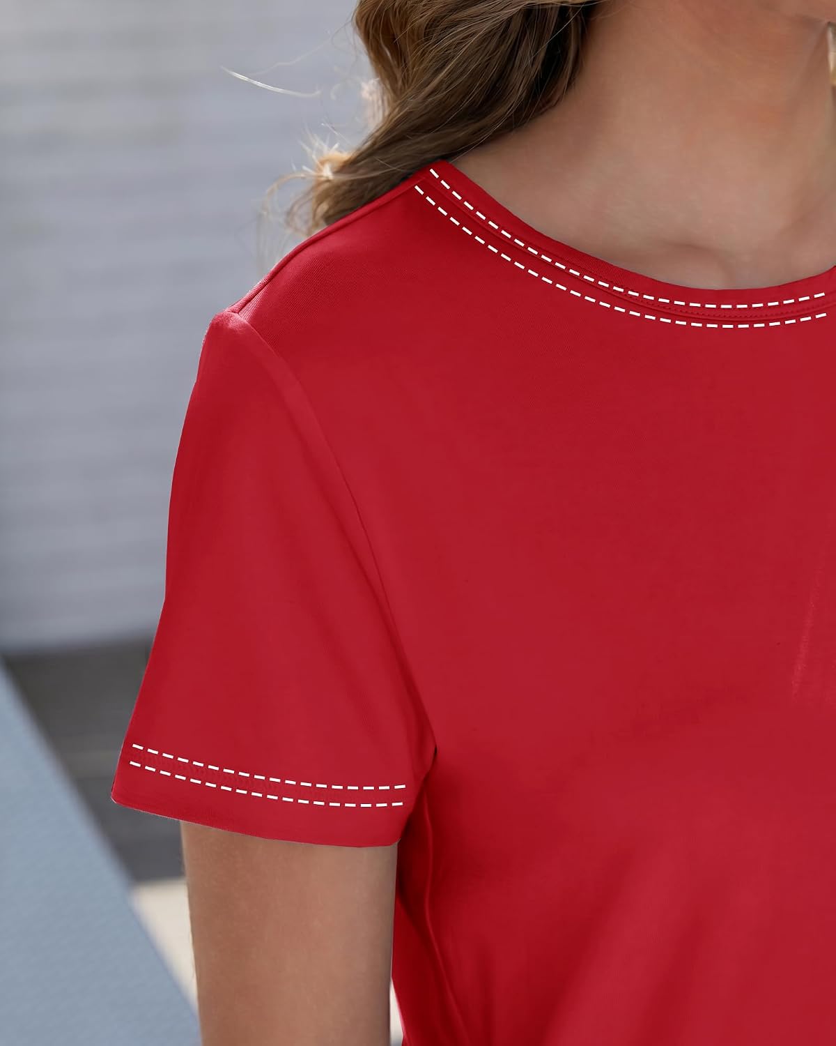 GAYHAY T Shirts for Women - Short Sleeve Spring Summer Tops Soft Basic Tees Beach Vacation Clothes for Casual 2026