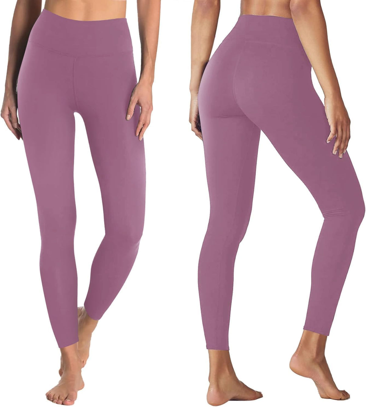 GAYHAY High Waisted Leggings for Women - Soft Opaque Slim Tummy Control Printed Pants for Running Cycling Yoga
