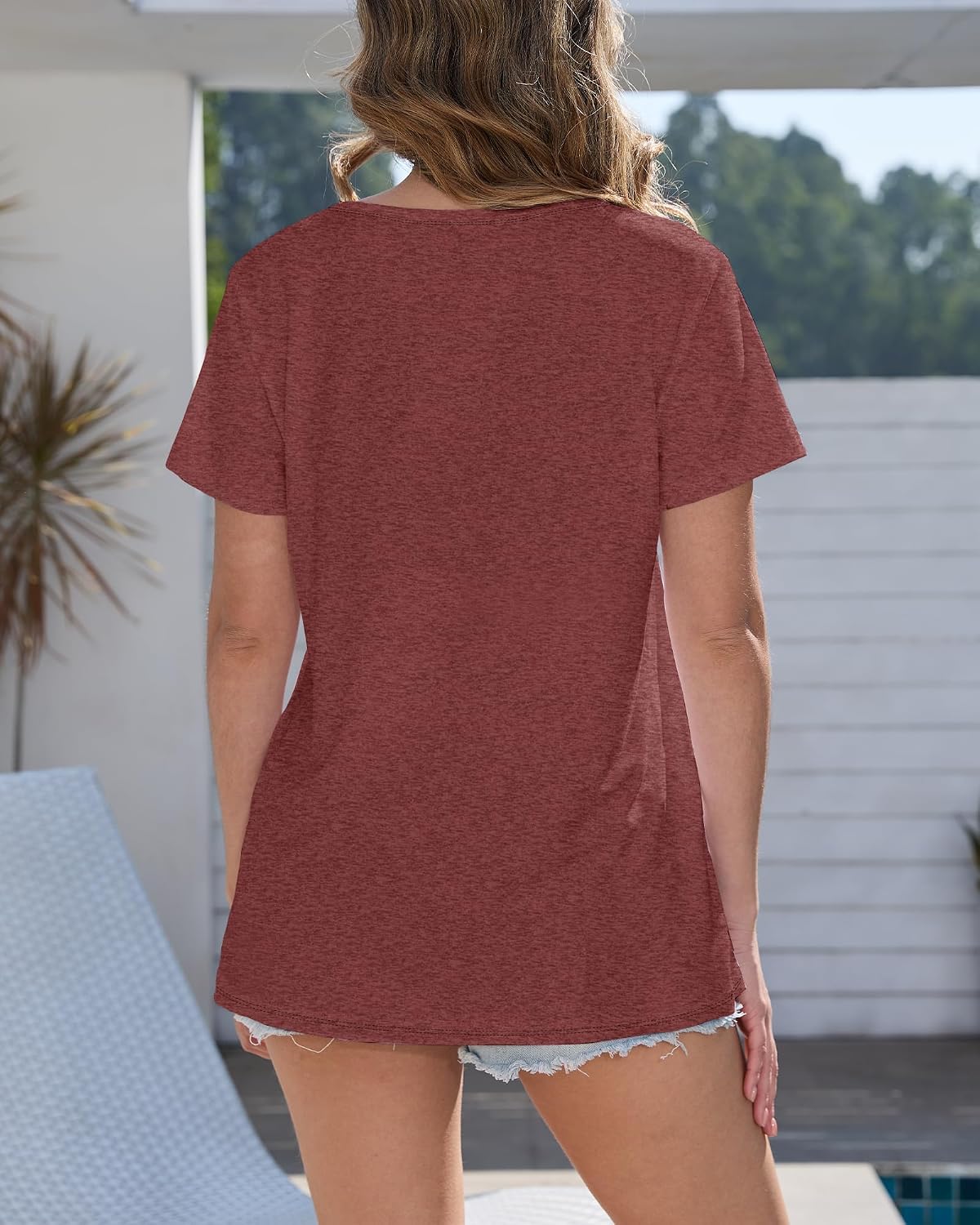 GAYHAY T Shirts for Women - Short Sleeve Spring Summer Tops Soft Basic Tees Beach Vacation Clothes for Casual 2026