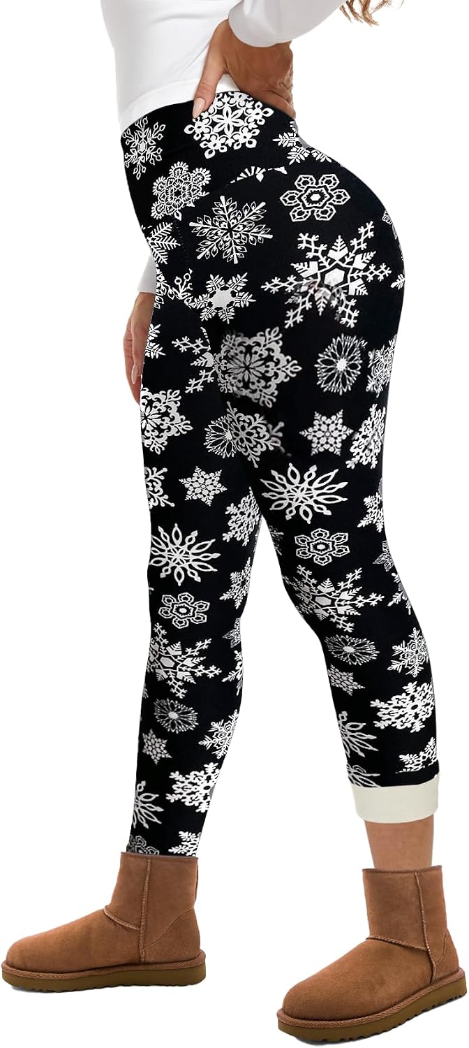 GAYHAY Fleece Lined Leggings for Women – Thick Winter Warm Thermal High Waisted Tummy Control Workout Yoga Pants