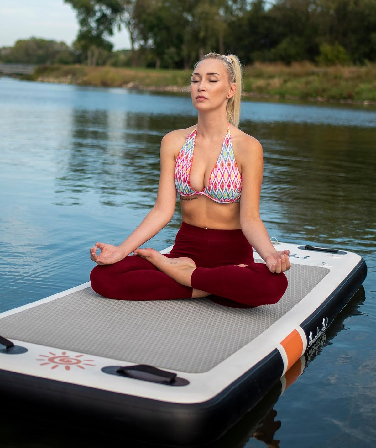 GAYHAY High Waisted Leggings for Women - Soft Opaque Slim Tummy Control Printed Pants for Running Cycling Yoga