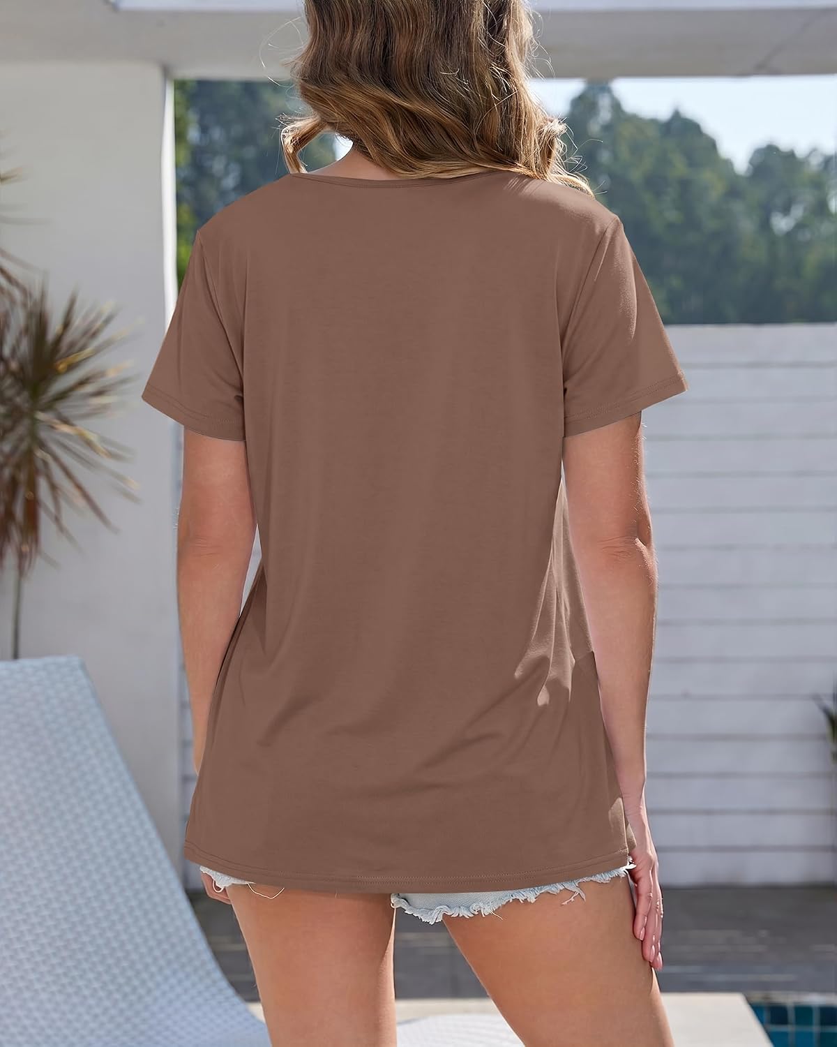 GAYHAY T Shirts for Women - Short Sleeve Spring Summer Tops Soft Basic Tees Beach Vacation Clothes for Casual 2026
