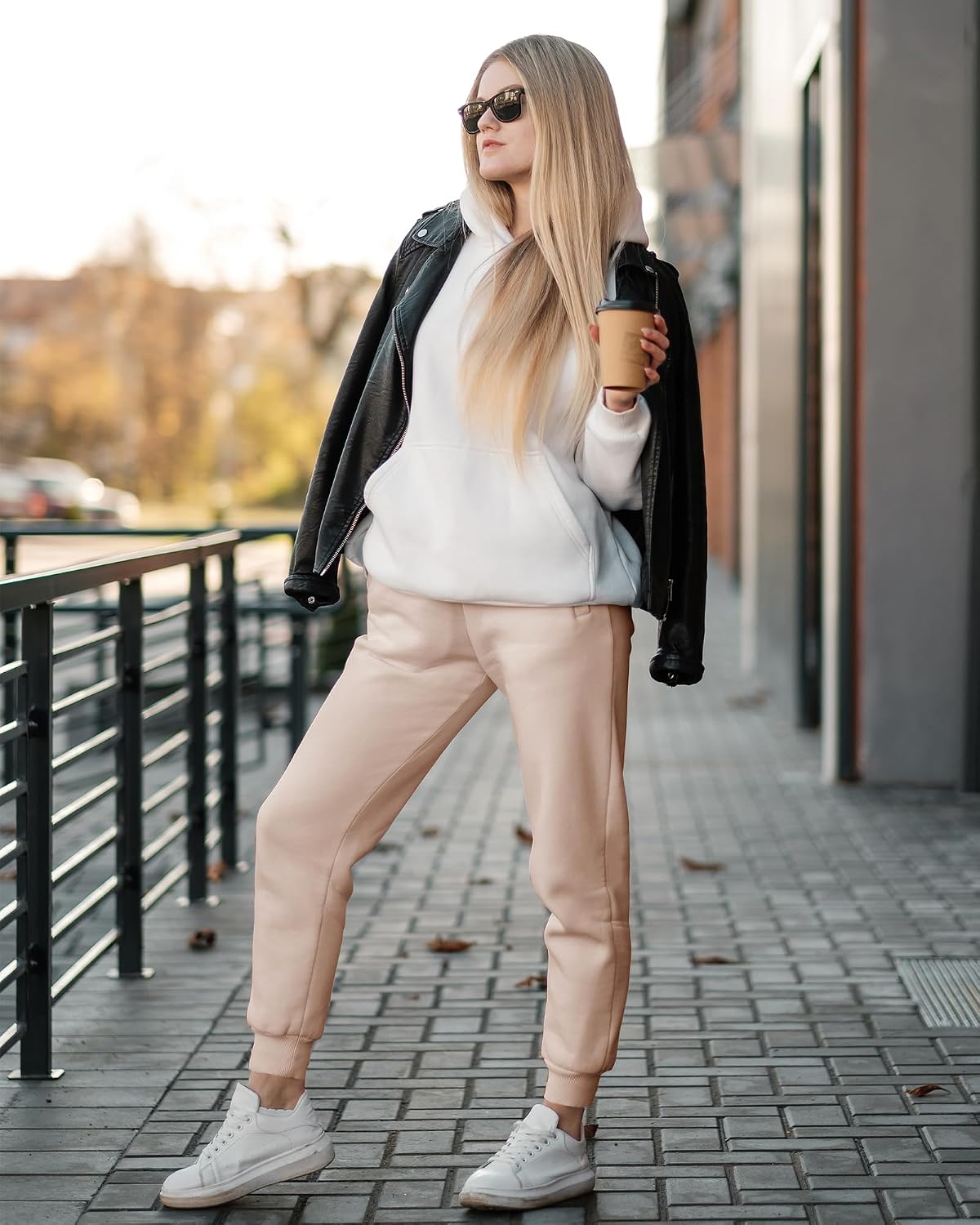 GAYHAY Fleece Lined Sweatpants Women- Winter Warm Sherpa Lined Athletic Joggers Pants with Pockets