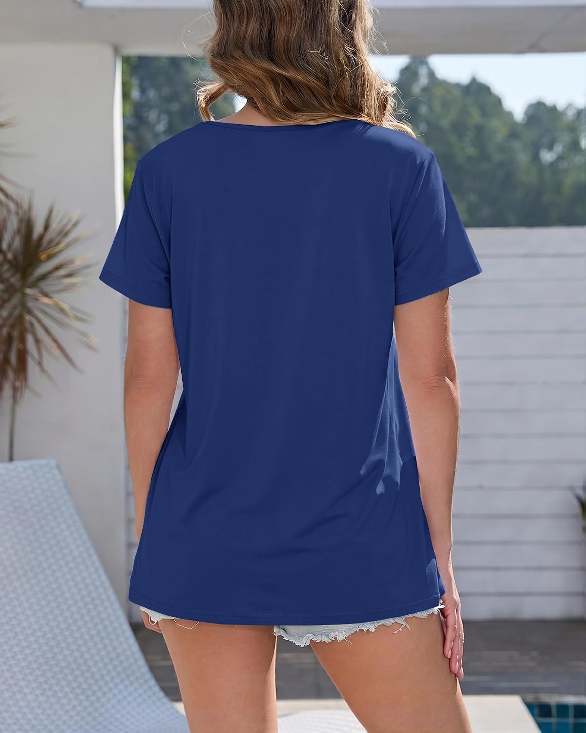 GAYHAY T Shirts for Women - Short Sleeve Spring Summer Tops Soft Basic Tees Beach Vacation Clothes for Casual 2026