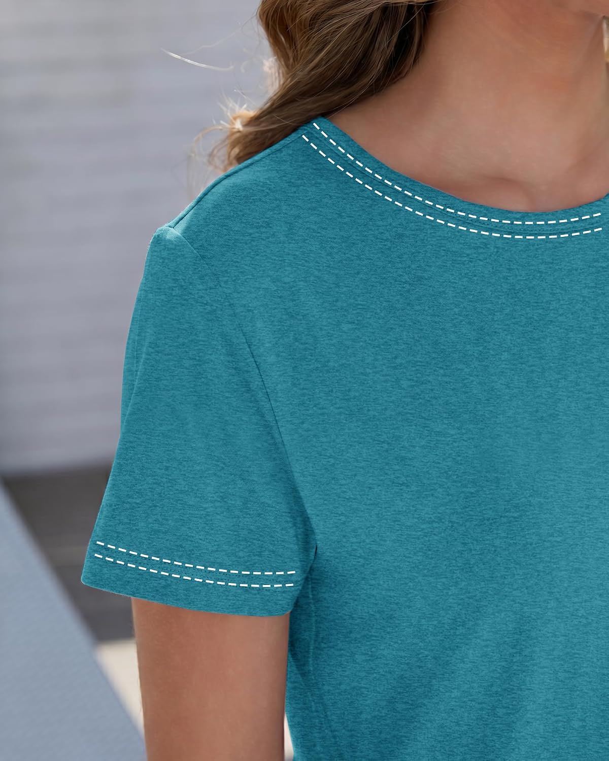 GAYHAY T Shirts for Women - Short Sleeve Spring Summer Tops Soft Basic Tees Beach Vacation Clothes for Casual 2026