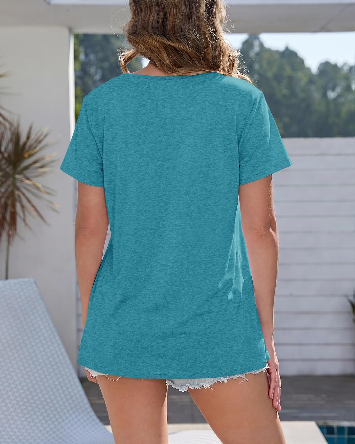 GAYHAY T Shirts for Women - Short Sleeve Spring Summer Tops Soft Basic Tees Beach Vacation Clothes for Casual 2026