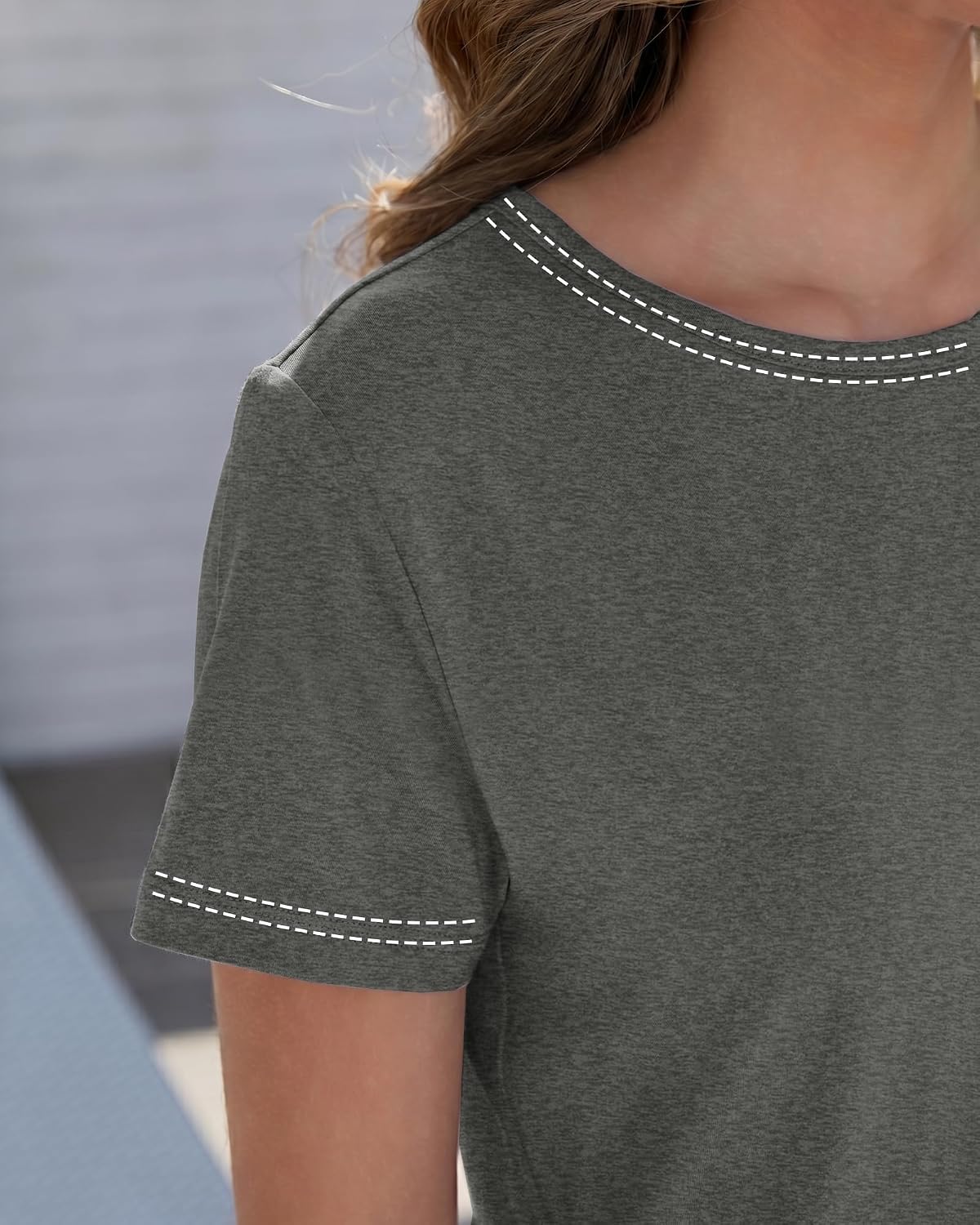GAYHAY T Shirts for Women - Short Sleeve Spring Summer Tops Soft Basic Tees Beach Vacation Clothes for Casual 2026