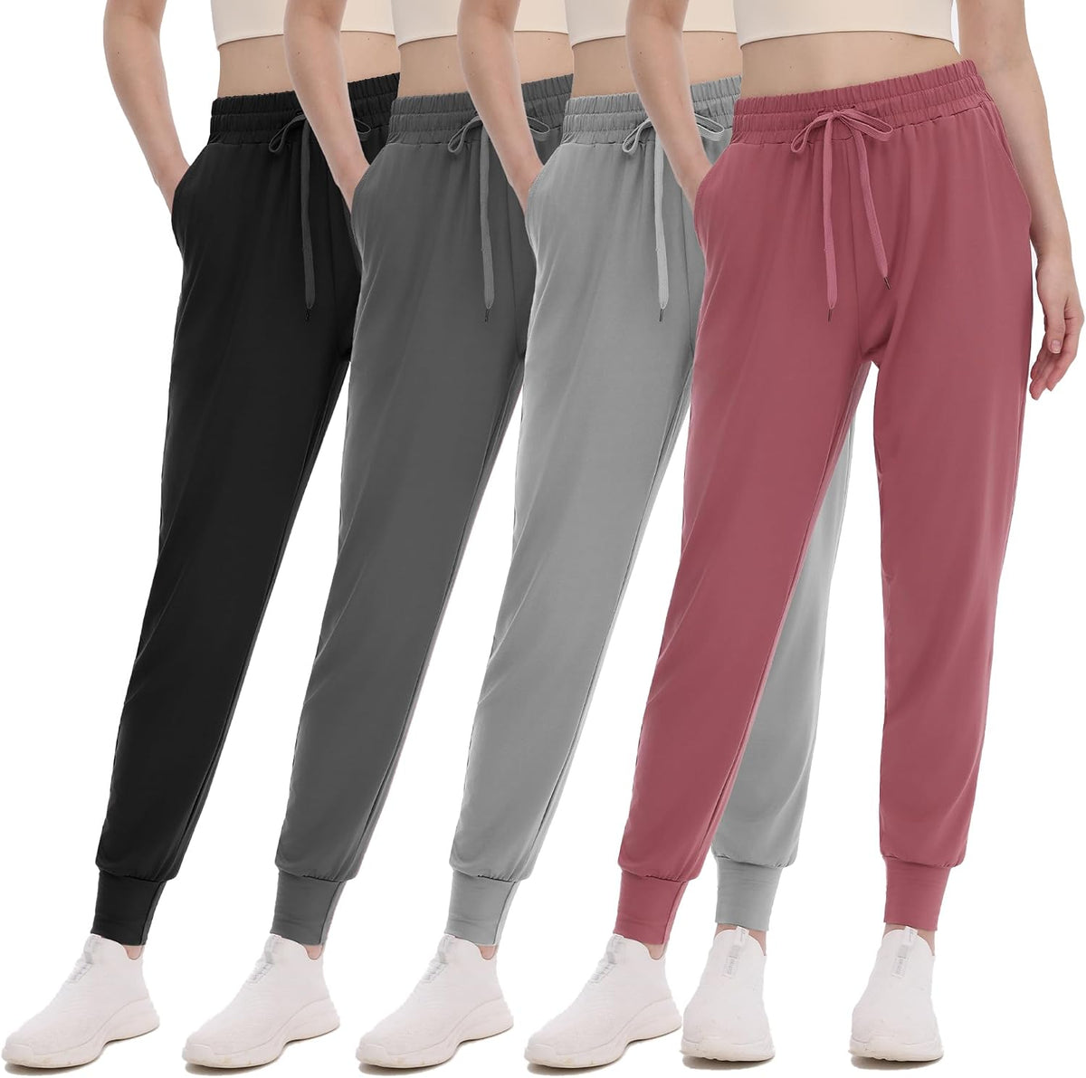 GAYHAY Joggers for Women with Pockets - Womens Sweatpants Lightweight Yoga Lounge Pants for Athletic Workout Gym Running