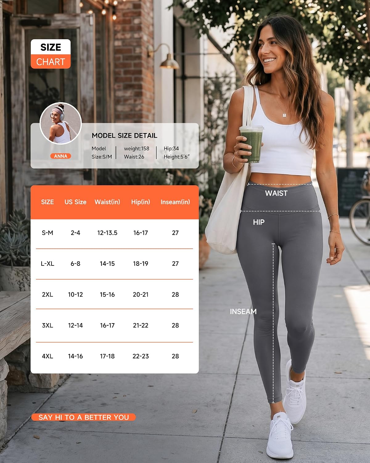 GAYHAY High Waisted Leggings for Women - Soft Opaque Slim Tummy Control Printed Pants for Running Cycling Yoga