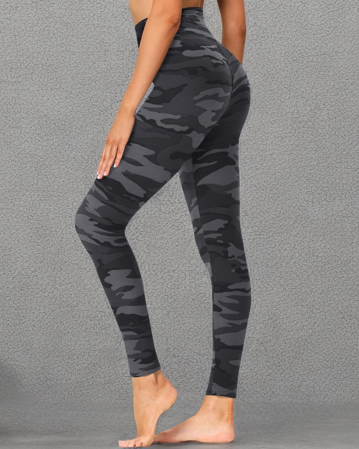 GAYHAY High Waisted Leggings for Women - Soft Opaque Slim Tummy Control Printed Pants for Running Cycling Yoga